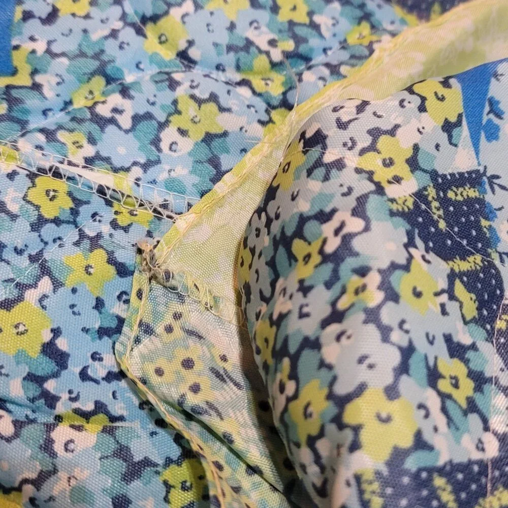Vintage 70s Set Of 2 Standard Pillow Shams Retro Mod Flowers 24x18 JC Penney